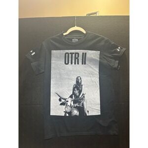 Beyonce Jay Z OTR II Tour T Shirt Black Mens Size Small Concert Merch